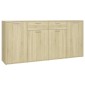 vidaXL Μπουφές Sonoma Δρυς 160 x 36 x 75 εκ. από Μοριοσανίδα
