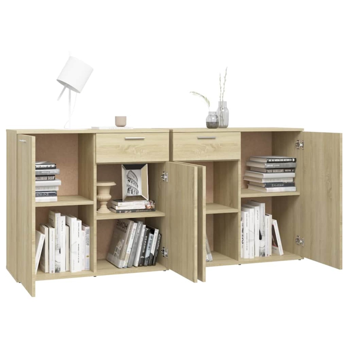 vidaXL Μπουφές Sonoma Δρυς 160 x 36 x 75 εκ. από Μοριοσανίδα