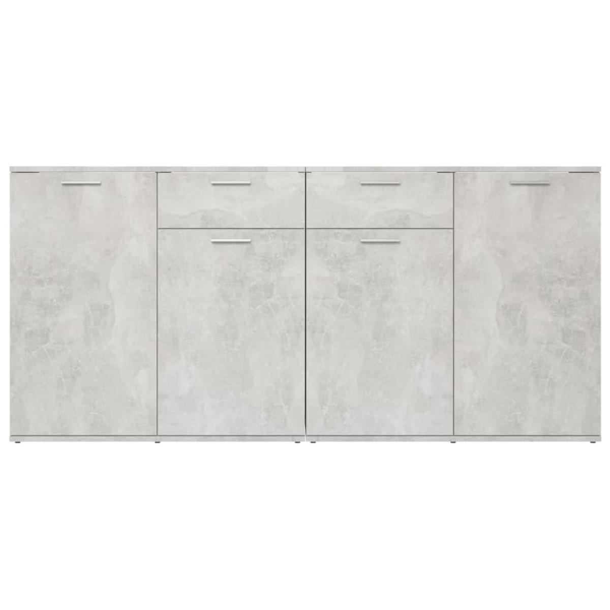 vidaXL Μπουφές Γκρι Σκυροδέματος 160 x 36 x 75 εκ. από Μοριοσανίδα