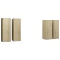 vidaXL Έπιπλα Τηλεόρασης 4 τεμ. Sonoma Δρυς 30,5x30x90 εκ. Μοριοσανίδα