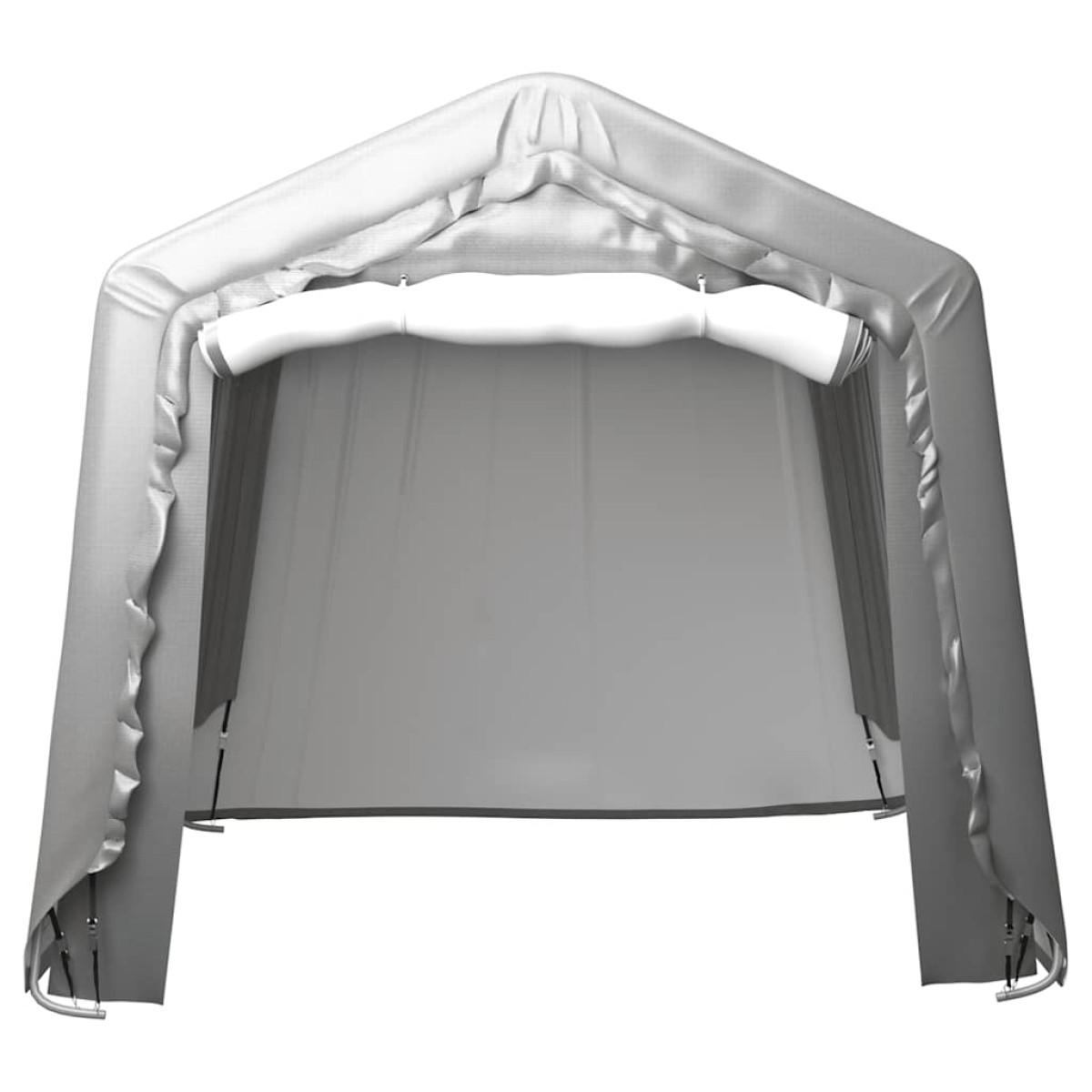 vidaXL Τέντα Αποθήκευσης Γκρι 240 x 240 εκ. από Ατσάλι