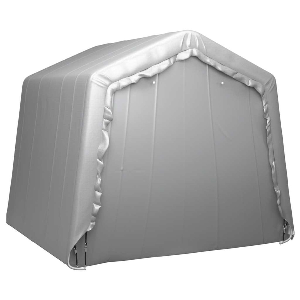 vidaXL Τέντα Αποθήκευσης Γκρι 240 x 240 εκ. από Ατσάλι