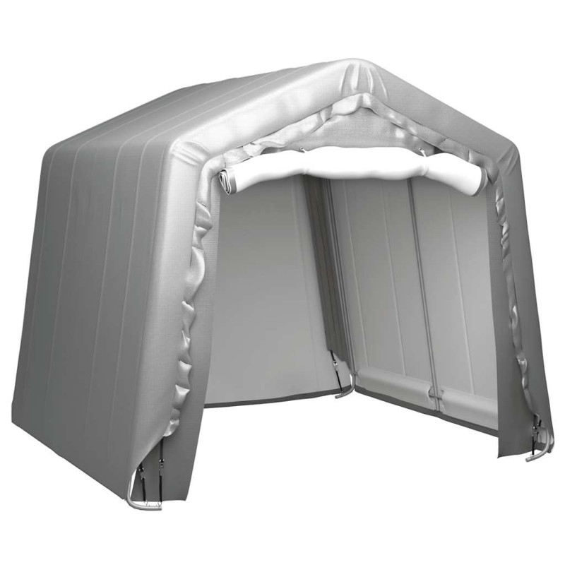 vidaXL Τέντα Αποθήκευσης Γκρι 240 x 240 εκ. από Ατσάλι