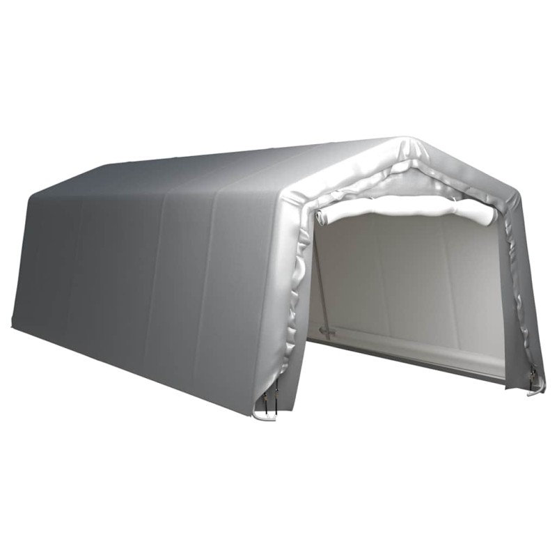 vidaXL Τέντα Αποθήκευσης Γκρι 300 x 900 εκ. Ατσάλινη