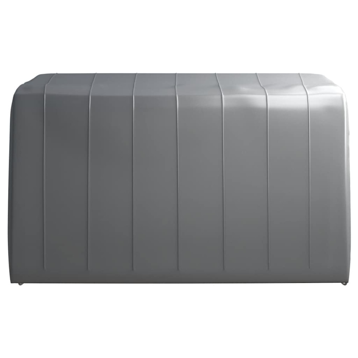 vidaXL Τέντα Αποθήκευσης Γκρι 370 x 370 εκ. Ατσάλινη