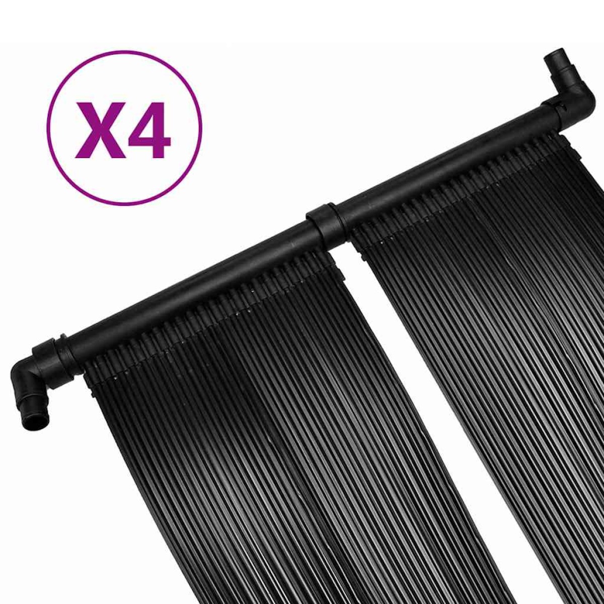 vidaXL Θερμαντικά Πισίνας Ηλιακά 4 τεμ. 80 x 620 εκ.