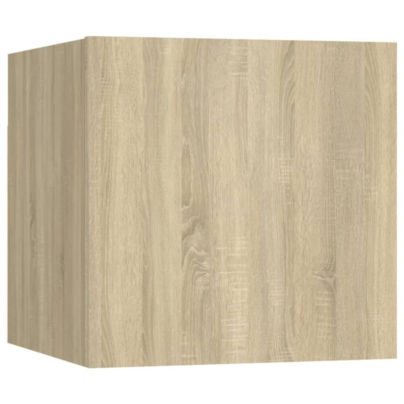 vidaXL Κομοδίνο Sonoma Δρυς 30,5 x 30 x 30 εκ. από Επεξ. Ξύλο