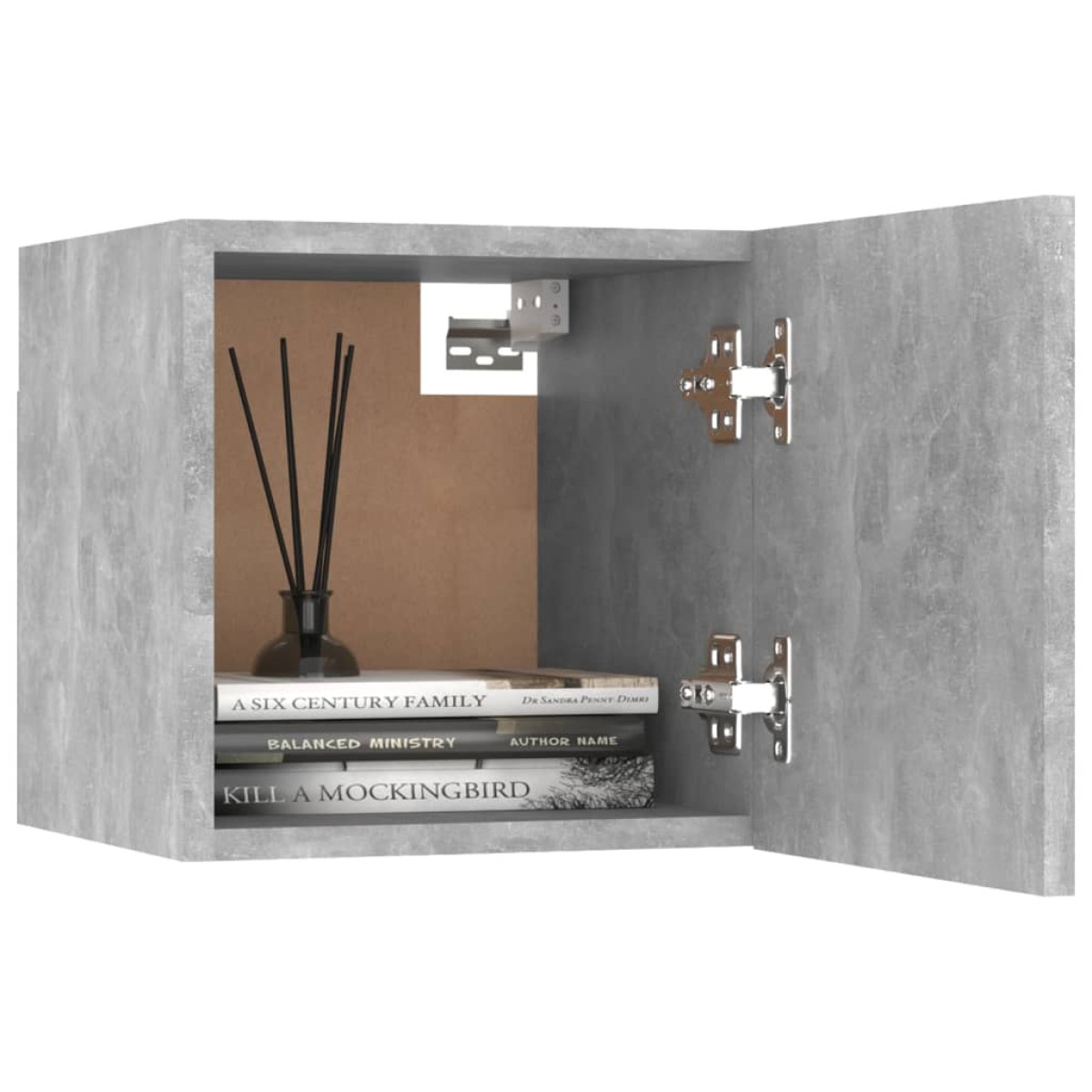 vidaXL Κομοδίνο Γκρι Σκυροδέματος 30,5x30x30 εκ. από Μοριοσανίδα