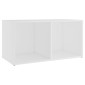vidaXL Έπιπλα Τηλεόρασης 2 τεμ. Λευκά 72 x 35 x 36,5 εκ. Μοριοσανίδα