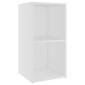 vidaXL Έπιπλα Τηλεόρασης 2 τεμ. Λευκά 72 x 35 x 36,5 εκ. Μοριοσανίδα