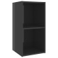 vidaXL Έπιπλα Τηλεόρασης 2 τεμ. Γυαλ. Γκρι 72x35x36,5 εκ. Μοριοσανίδα