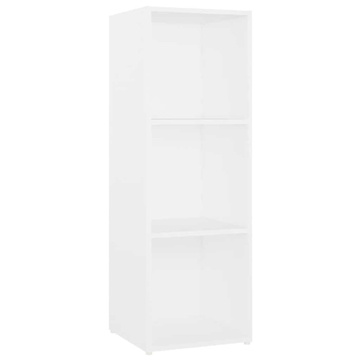 vidaXL Έπιπλα Τηλεόρασης 2 τεμ. Λευκά 107 x 35 x 37 εκ. Μοριοσανίδα