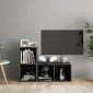 vidaXL Έπιπλα Τηλεόρασης 2 τεμ. Γυαλ. Γκρι 72x35x36,5 εκ. Μοριοσανίδα