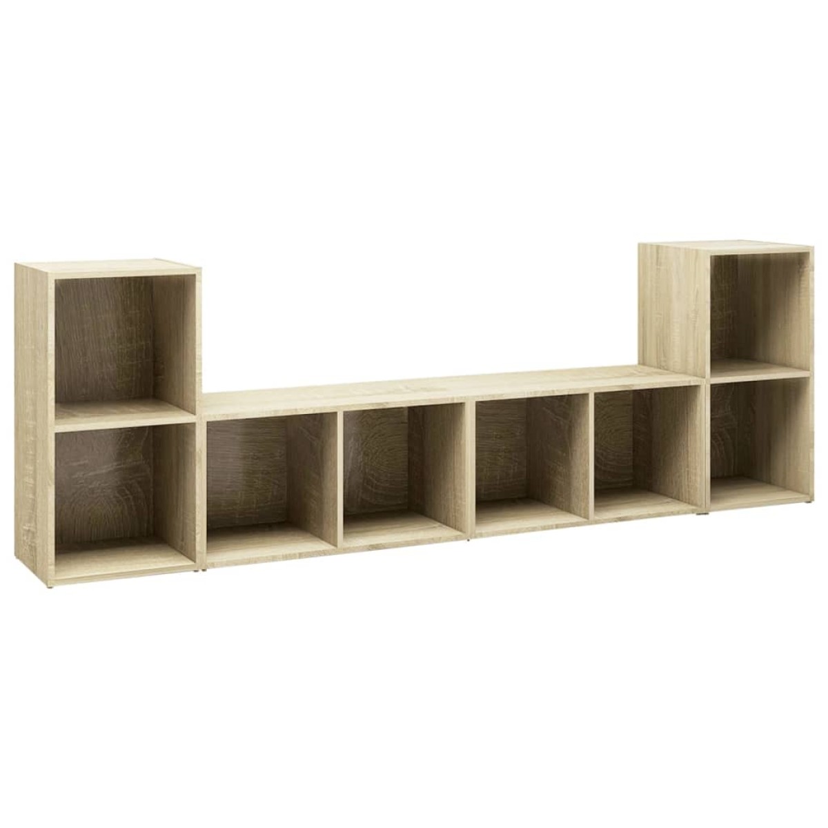 vidaXL Έπιπλα Τηλεόρασης 4 τεμ Sonoma Δρυς 72x35x36,5εκ Μοριοσανίδα