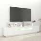 vidaXL Έπιπλο Τηλεόρασης με LED Λευκό 200 x 35 x 40 εκ.