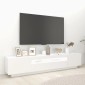 vidaXL Έπιπλο Τηλεόρασης με LED Λευκό 200 x 35 x 40 εκ.