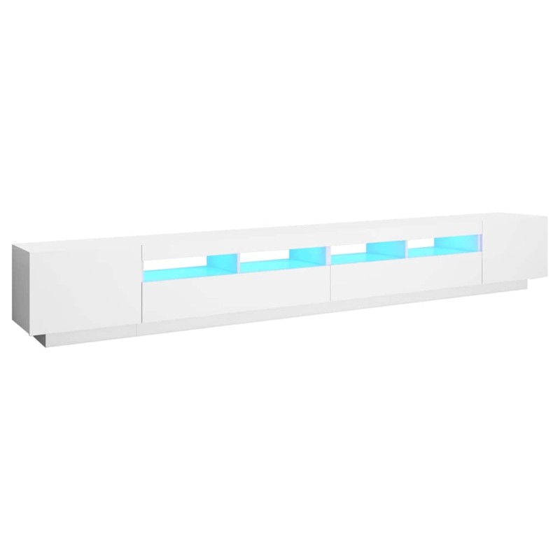 vidaXL Έπιπλο Τηλεόρασης με LED Λευκό 300 x 35 x 40 εκ.