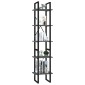 vidaXL Βιβλιοθήκη με 5 Ράφια Γκρι 40 x 30 x 175 εκ. από Επεξ. Ξύλο