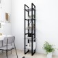 vidaXL Βιβλιοθήκη με 5 Ράφια Γκρι Σκυρ. 40 x 30 x 175 εκ. Επεξ. Ξύλο