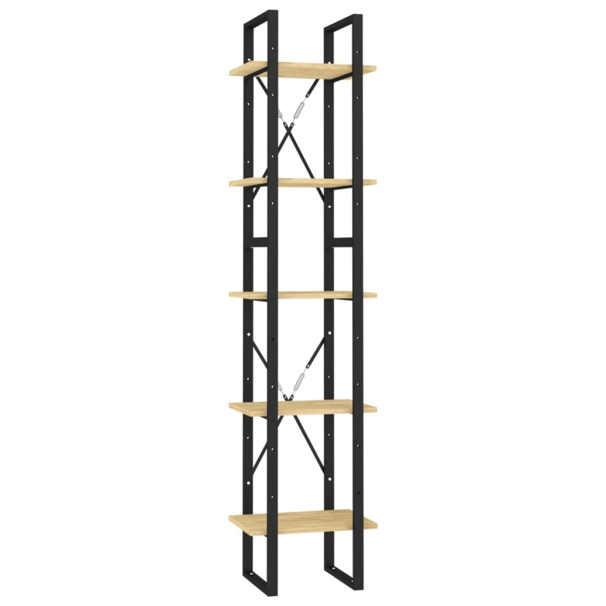 vidaXL Βιβλιοθήκη με 5 Ράφια 40 x 30 x 175 εκ. από Ξύλο Πεύκου