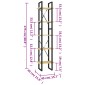 vidaXL Βιβλιοθήκη με 5 Ράφια 40 x 30 x 175 εκ. από Ξύλο Πεύκου
