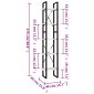 vidaXL Βιβλιοθήκη με 5 Ράφια Λευκή 40 x 30 x 175 εκ. από Ξύλο Πεύκου