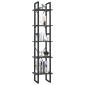 vidaXL Βιβλιοθήκη με 5 Ράφια Γκρι 40 x 30 x 175 εκ. από Ξύλο Πεύκου