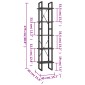 vidaXL Βιβλιοθήκη με 5 Ράφια Γκρι 40 x 30 x 175 εκ. από Ξύλο Πεύκου