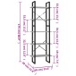 vidaXL Βιβλιοθήκη με 5 Ράφια Γκρι Σκυρ. 60 x 30 x 175 εκ. Επεξ. Ξύλο