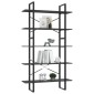 vidaXL Βιβλιοθήκη με 5 Ράφια Γκρι 100 x 30 x 175 εκ. από Επεξ. Ξύλο