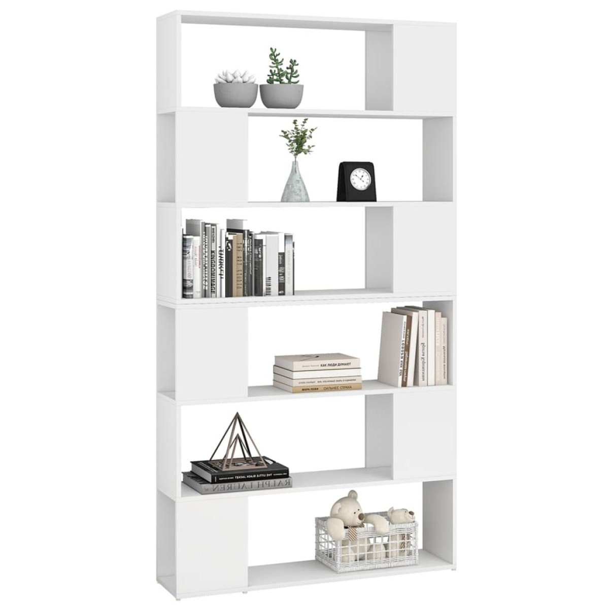 vidaXL Βιβλιοθήκη/Διαχωριστικό Χώρου Λευκό 100 x 24 x 188 εκ.