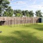 vidaXL Σπιτάκι Σκύλου Μαύρο 26,62 μ² Ατσάλινο