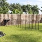 vidaXL Σπιτάκι Σκύλου Μαύρο 7,26 μ² Ατσάλινο