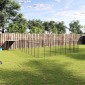 vidaXL Σπιτάκι Σκύλου Μαύρο 25,41 μ² Ατσάλινο