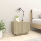 vidaXL Κομοδίνο Sonoma Δρυς 100 x 35 x 40 εκ. από Μοριοσανίδα