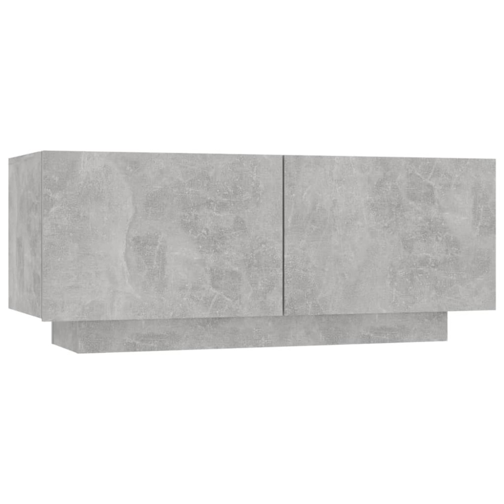 vidaXL Κομοδίνο Γκρι Σκυροδέματος 100 x 35 x 40 εκ. Επεξεργασμένο Ξύλο