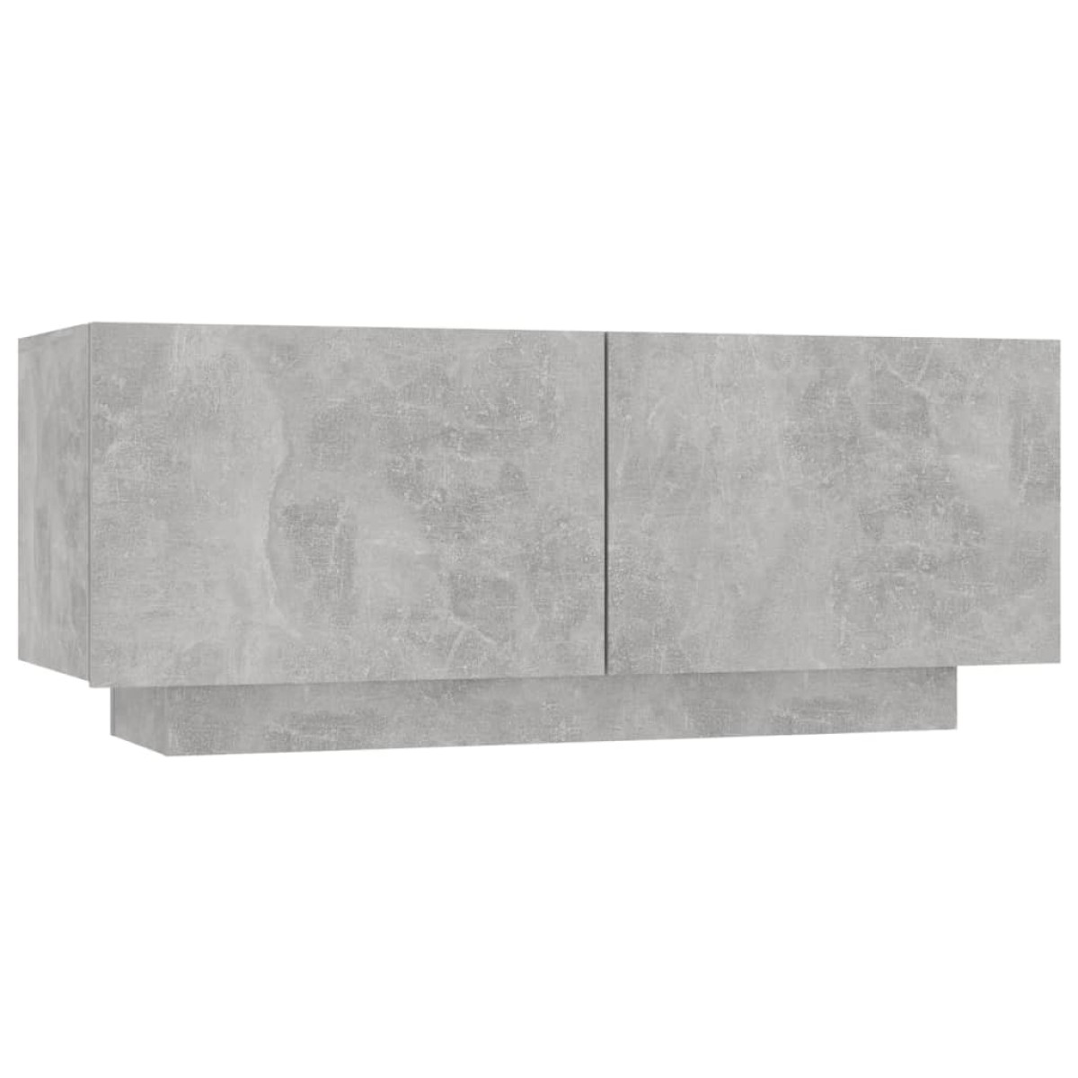 vidaXL Κομοδίνο Γκρι Σκυροδέματος 100 x 35 x 40 εκ. από Μοριοσανίδα