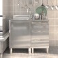 vidaXL Ντουλάπια Κουζίνας 2 τεμ. από Ανοξείδωτο Ατσάλι