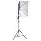vidaXL Κιτ Φωτισμού Φωτογραφικού Στούντιο με Softbox και Φόντο