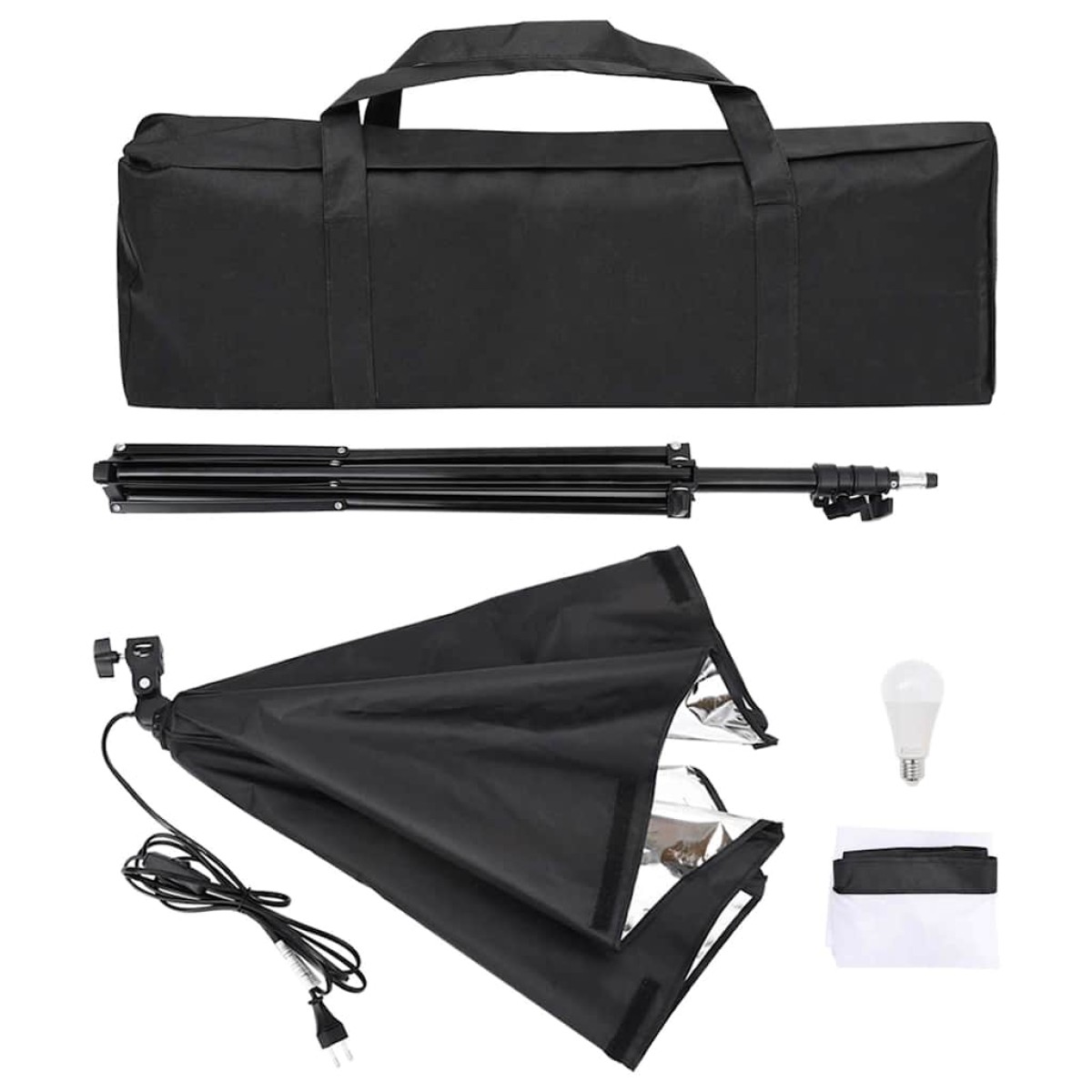 vidaXL Κιτ Φωτισμού Φωτογραφικού Στούντιο με Softbox και Φόντο