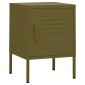 vidaXL Κομοδίνα 2 τεμ. Πράσινο Λαδί 35 x 35 x 51 εκ. Ατσάλινα