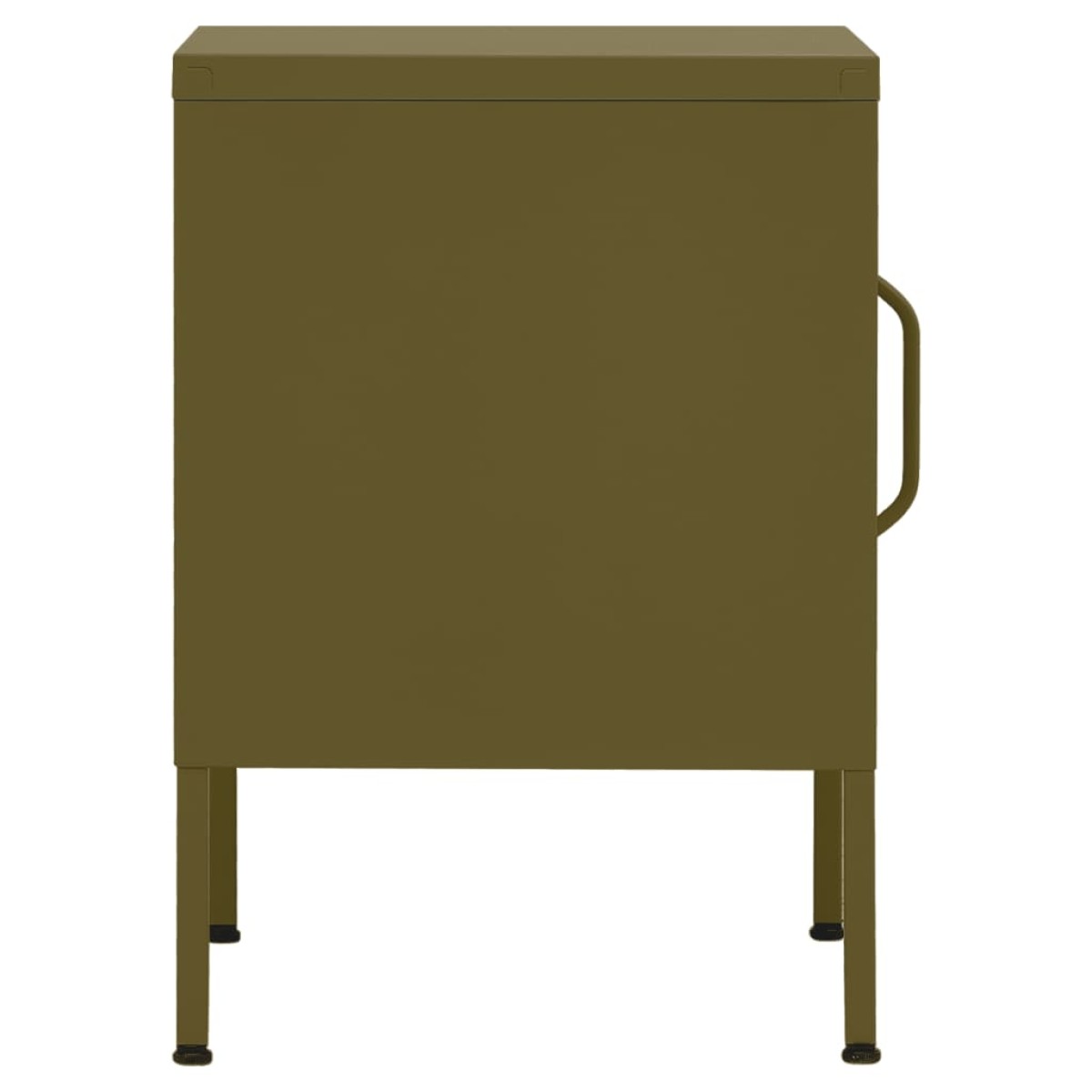 vidaXL Κομοδίνα 2 τεμ. Πράσινο Λαδί 35 x 35 x 51 εκ. Ατσάλινα