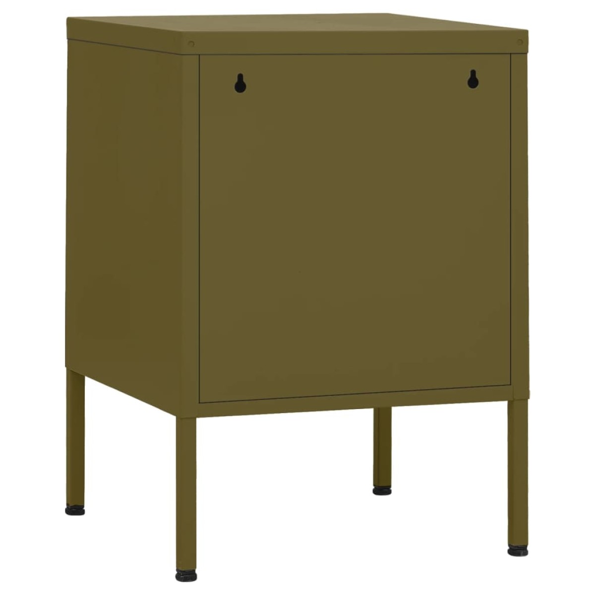 vidaXL Κομοδίνα 2 τεμ. Πράσινο Λαδί 35 x 35 x 51 εκ. Ατσάλινα