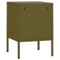 vidaXL Κομοδίνα 2 τεμ. Πράσινο Λαδί 35 x 35 x 51 εκ. Ατσάλινα