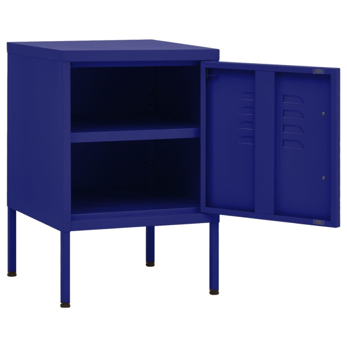 vidaXL Κομοδίνα 2 τεμ. Ναυτικό Μπλε 35 x 35 x 51 εκ. Ατσάλινα