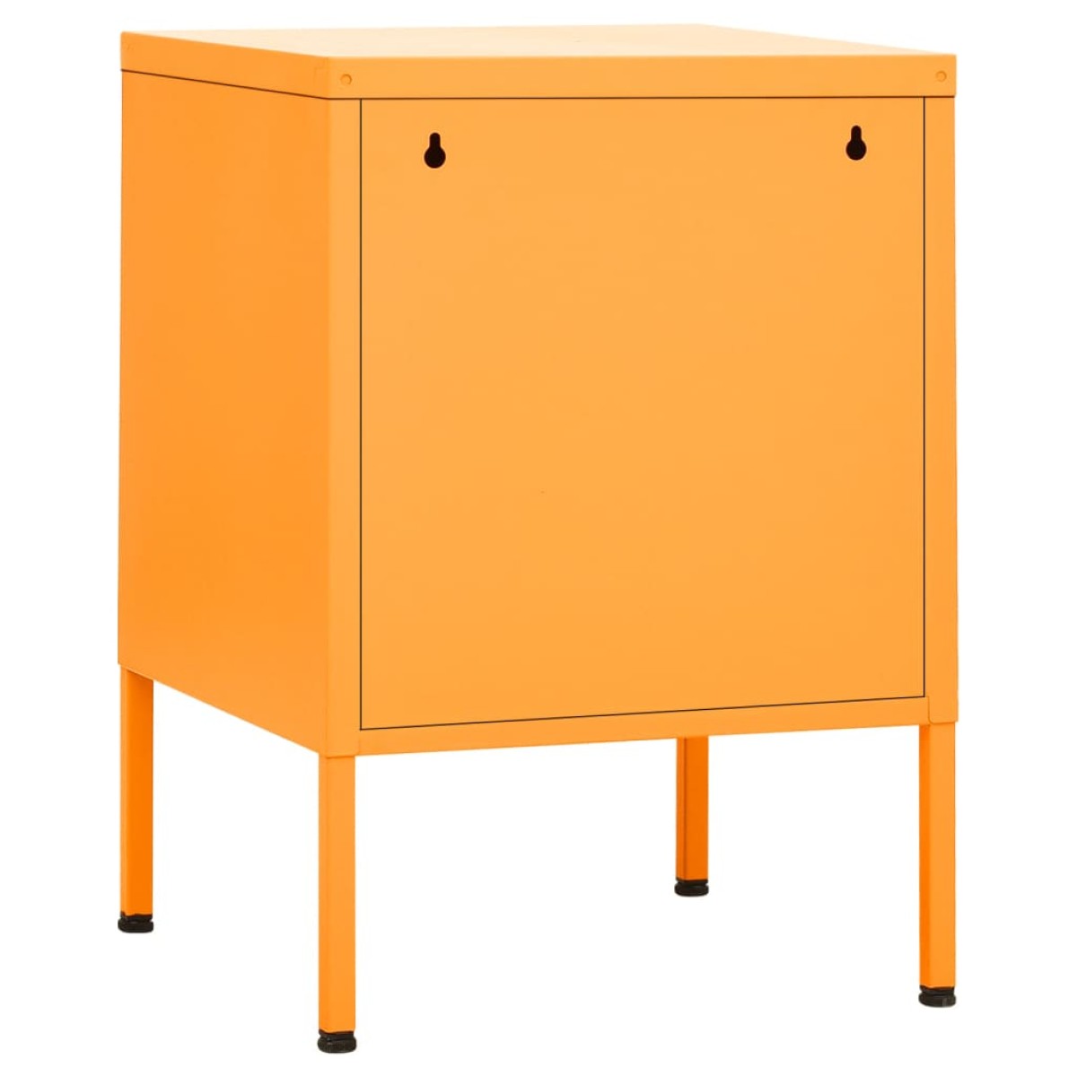 vidaXL Κομοδίνα 2 τεμ. Μουσταρδί 35 x 35 x 51 εκ. Ατσάλινα