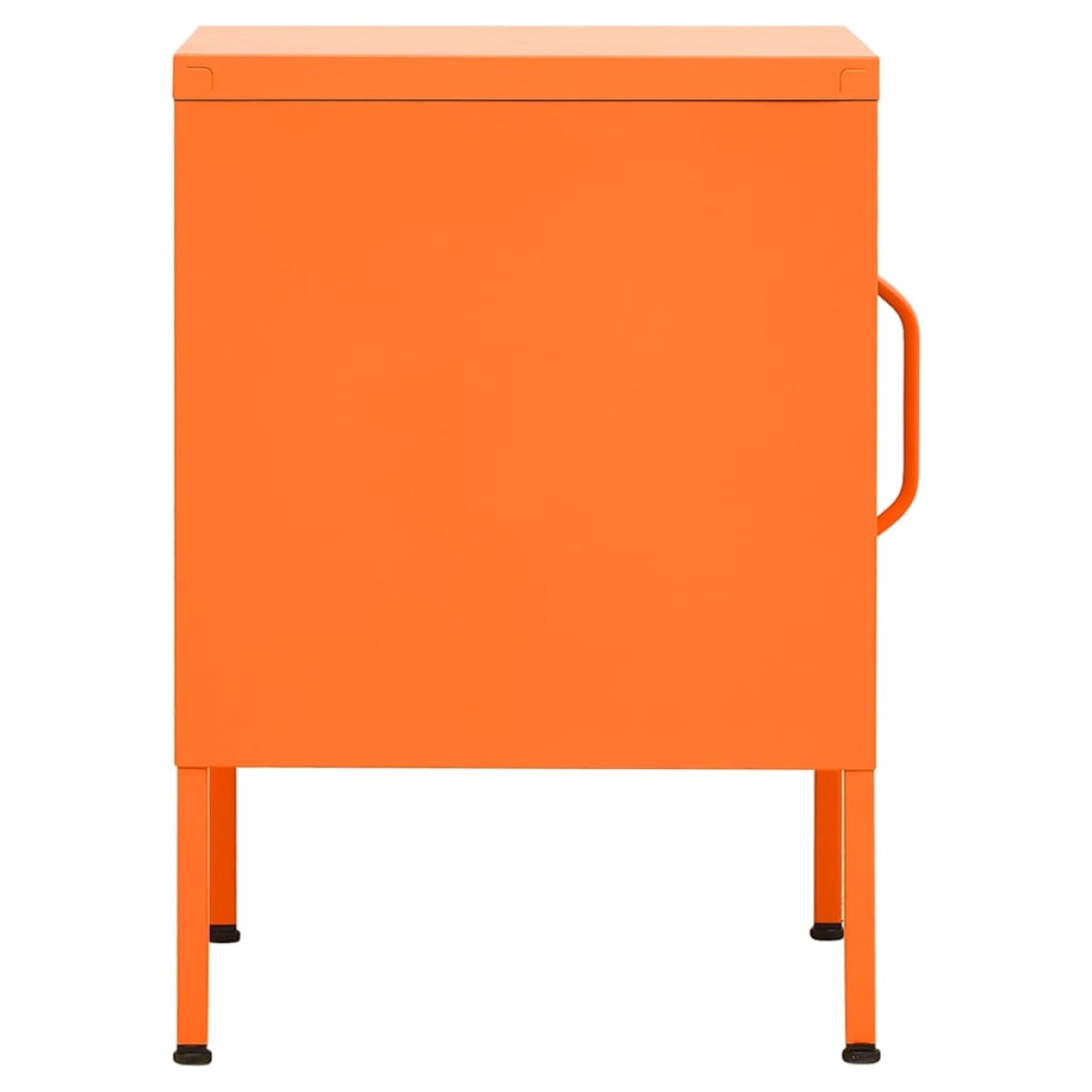 vidaXL Κομοδίνα 2 τεμ. Πορτοκαλί 35 x 35 x 51 εκ. Ατσάλινα