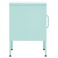 vidaXL Κομοδίνα 2 τεμ. Χρώμα Μέντας 35 x 35 x 51 εκ. Ατσάλινα