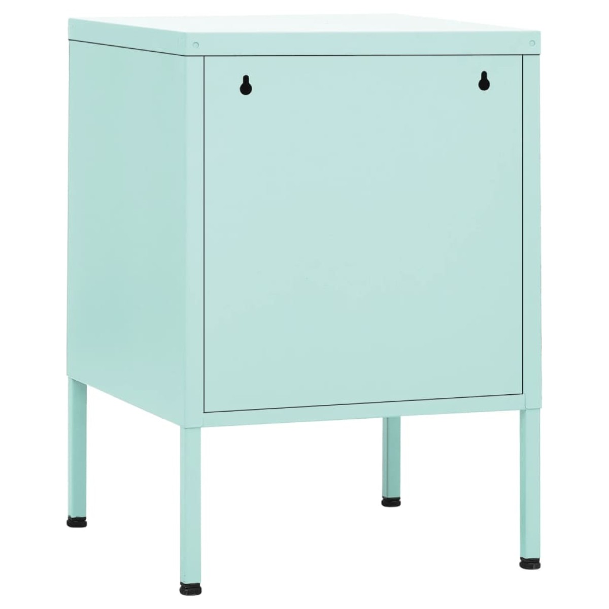 vidaXL Κομοδίνα 2 τεμ. Χρώμα Μέντας 35 x 35 x 51 εκ. Ατσάλινα