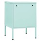 vidaXL Κομοδίνα 2 τεμ. Χρώμα Μέντας 35 x 35 x 51 εκ. Ατσάλινα